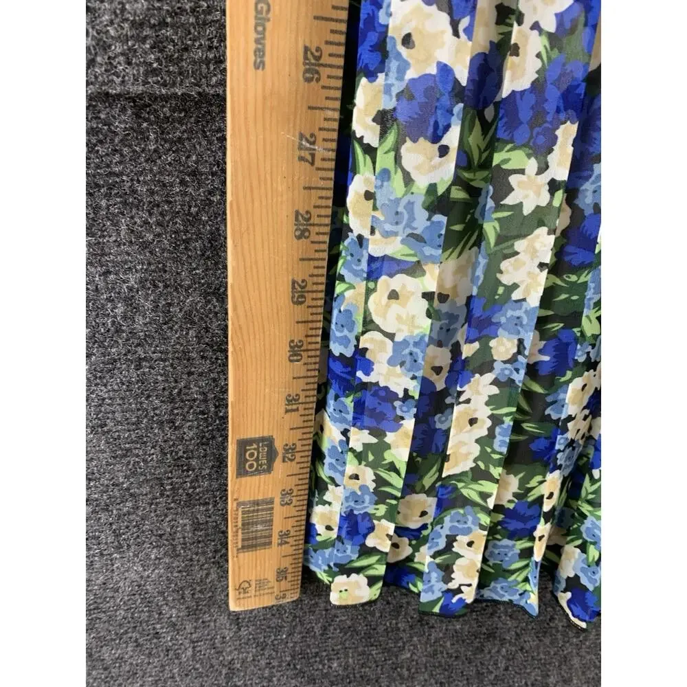 Joie By Anthropologie Maxi Skirt Belt Pull On Floral Blue Size Large NWOT